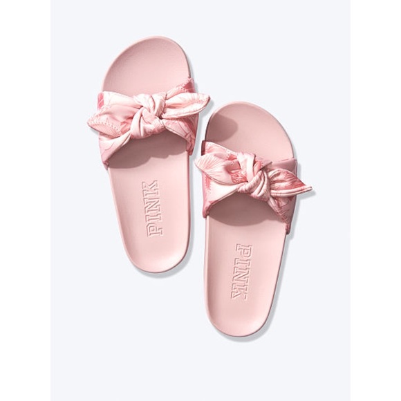 Victoria's Secret Shoes - VICTORIAS SECRET BOW SLIDES